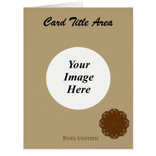 Brown Flower Ribbon Template by Kenneth Yoncich (Front)