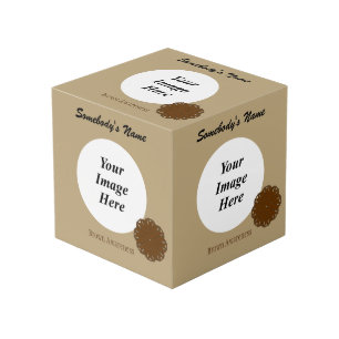 Brown Flower Ribbon Template by Kenneth Yoncich Cube