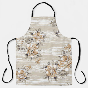 brown flowers pattern on texture backgroundpattern apron