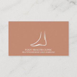 Brown Foot Cares Podiatry Practioner Doctor Business Card