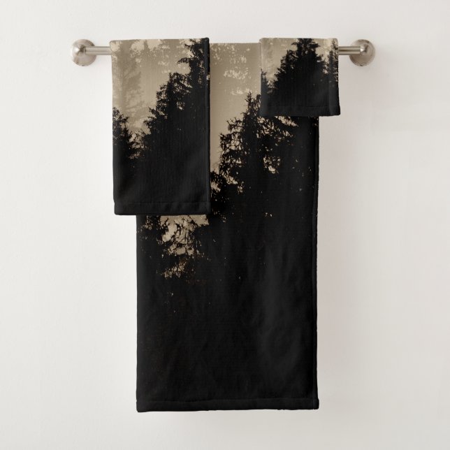 Brown Forest Dream #1 #decor #art  Bath Towel Set (Insitu)