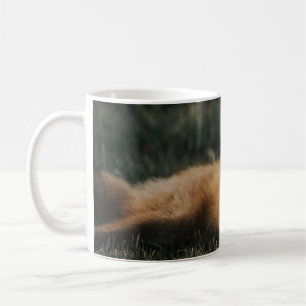 BROWN FOX ON GROUND COFFEE MUG