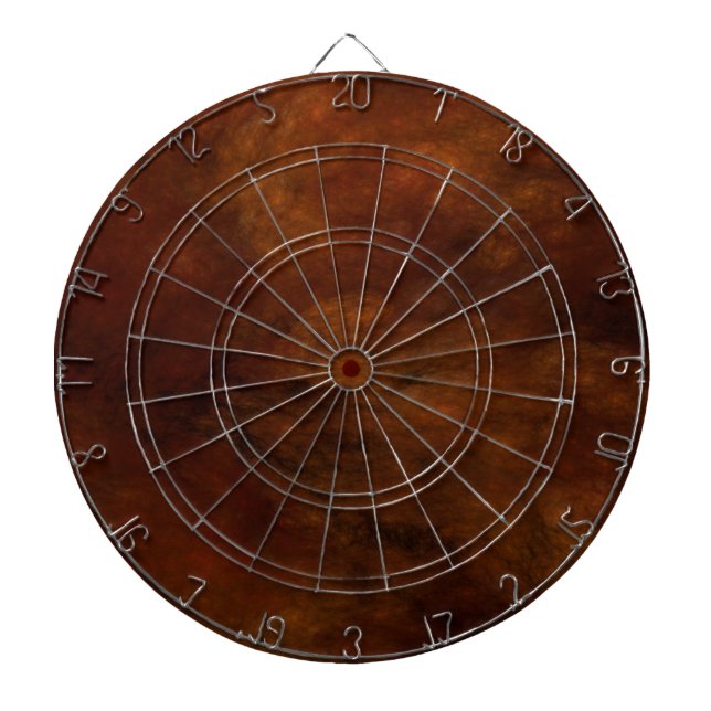 Brown Fractal Dart Board (Front)