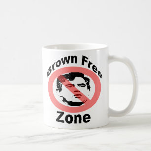 Brown Free Zone Mug