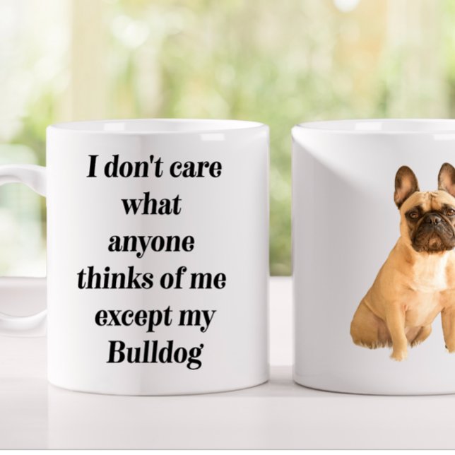 Brown French Bulldog Funny Mug (Creator Uploaded)