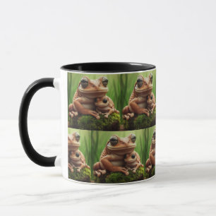 Brown Frog Family Nature Photography Mug
