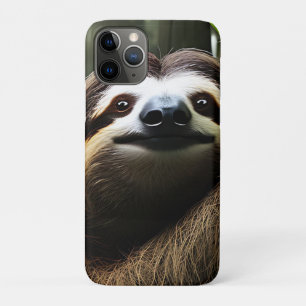 Brown Fuzzy Sloth,  iPhone 11 Pro Case