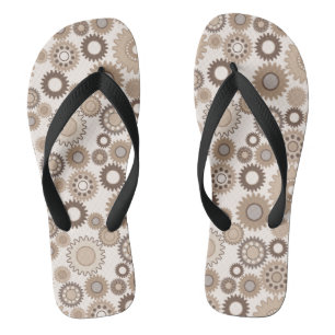 Brown Gears Thongs