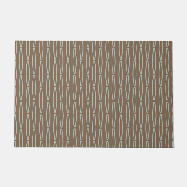Brown Geometric Repeat  Doormat (Front)