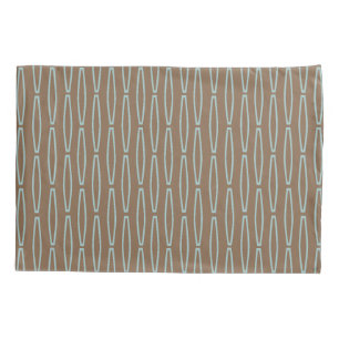 Brown Geometric Repeat  Pillowcase