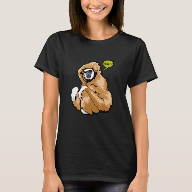 Brown Gibbon Monkey T-Shirt (Front)