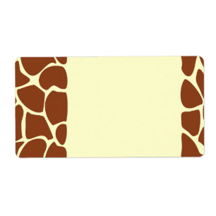 Brown Giraffe Print Pattern.