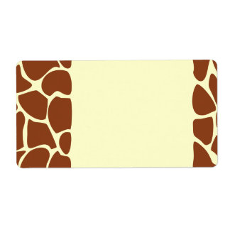 Brown Giraffe Print Pattern.