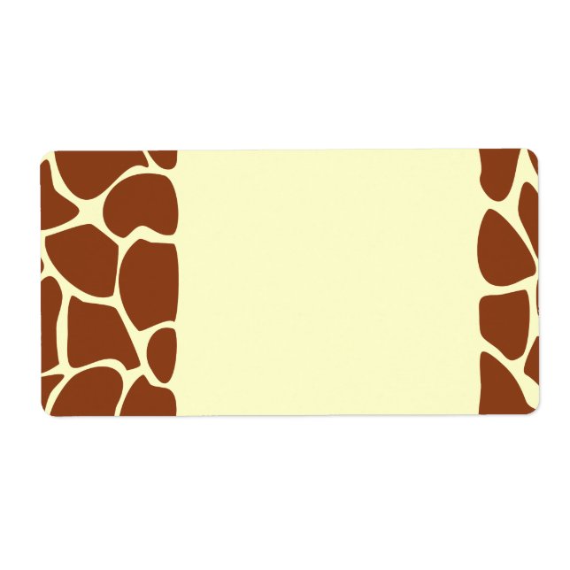 Brown Giraffe Print Pattern. (Front)