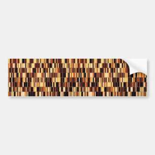 Brown glass pattern bumper sticker
