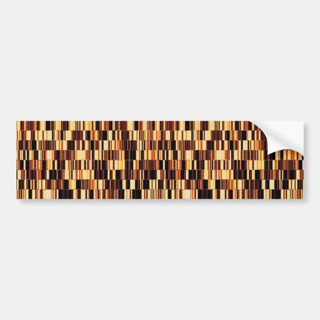 Brown glass pattern bumper sticker (Front)