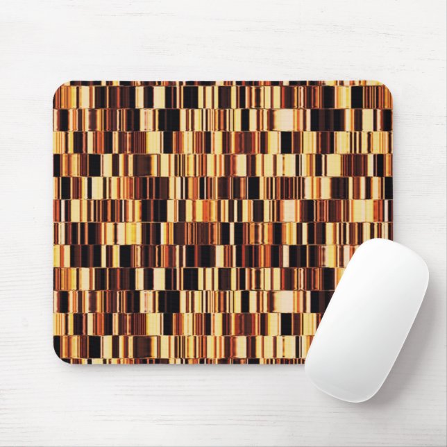 Brown glass pattern mouse pad (With Mouse)
