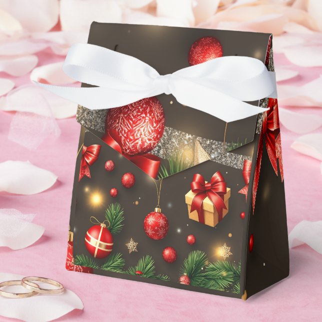 Brown & Gold Favour Box (Wedding)