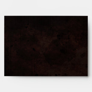 Brown Gothic Halloween Matching Wedding Envelope