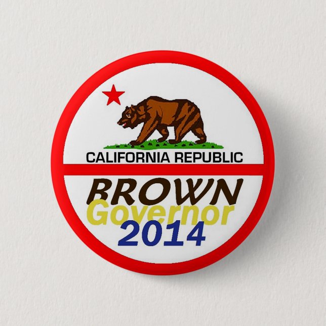 BROWN Governor 2014 Button (Front)