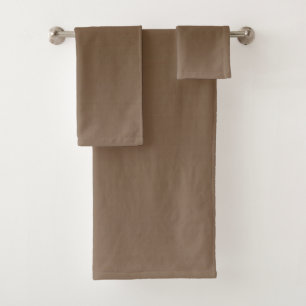 Brown Gradient Bath Towel Set