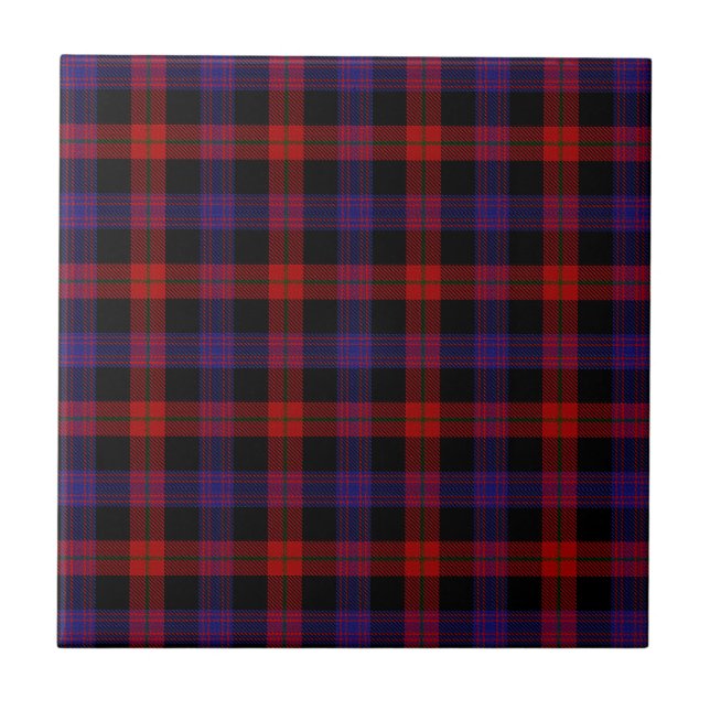 Brown Grady Tartan Ceramic Tile (Front)