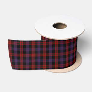 Brown Grady Tartan Plaid Pattern Satin Ribbon