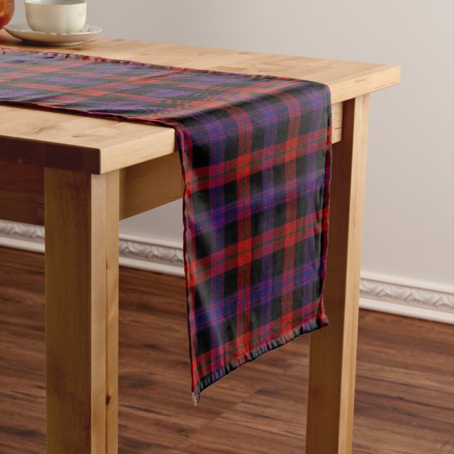 Brown Grady Tartan Short Table Runner (In Situ)