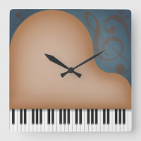 Brown Grand Piano Whimsical Music Lover's