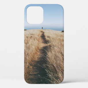 BROWN GRASS UNDER WHITE CLOUDS iPhone 12 CASE
