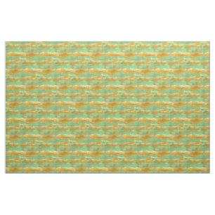 Brown Green Burnt Orange White Watercolor Stripes Fabric