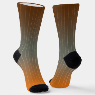 Brown, grey and rusty orange gradient. socks