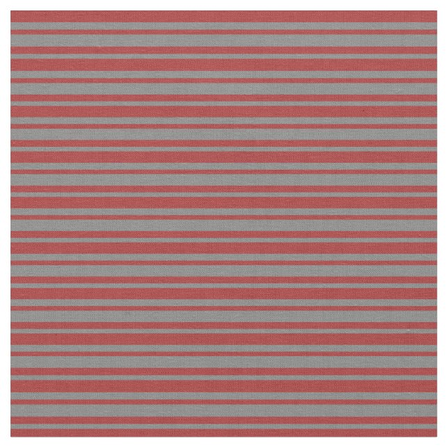 Brown & Grey Coloured Stripes Pattern Fabric (Close Up)