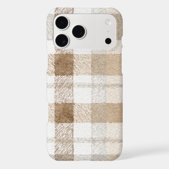 Brown Grey Cream Plaid Stripes (Back)