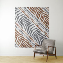 Brown Grey Modern Boho Wall Hanging