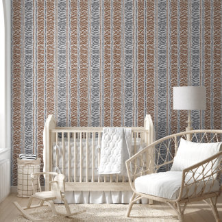 Brown Grey Modern Peel and Stick Wallpaper