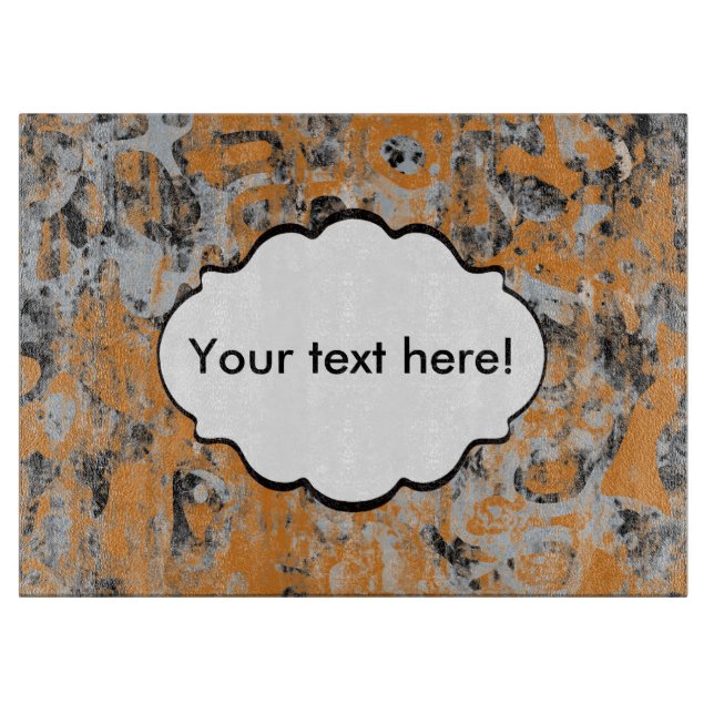 Brown grey texture cutting board (Front)