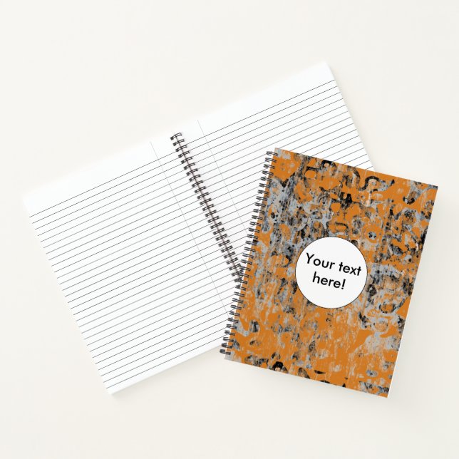 Brown grey texture notebook (Inside)
