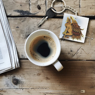 Brown Griffin Fantasy Key Ring