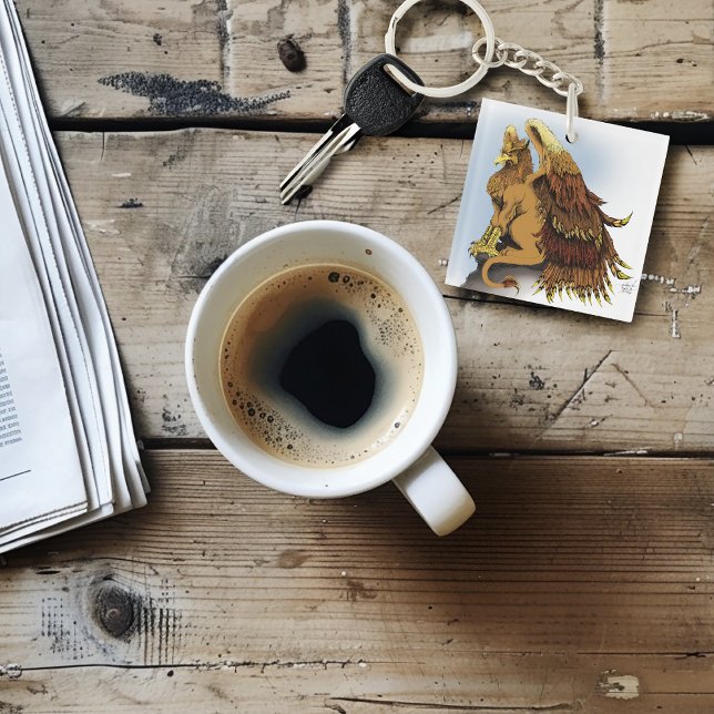 Brown Griffin Fantasy Key Ring (Creator Uploaded)