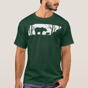 Brown Grizzly Bear Hunting - Tennessee map Hunter  T-Shirt