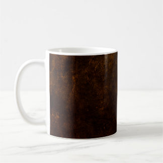 Brown grunge background, artistic dark texture, de coffee mug