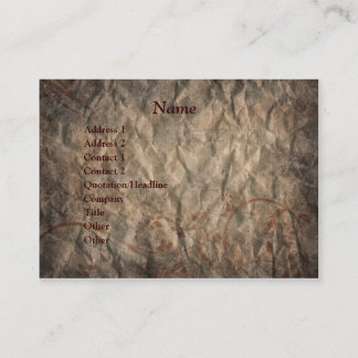 Brown Grunge Western Horse Business Card
