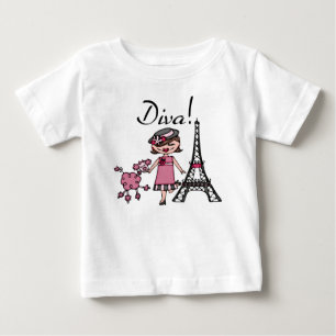 Brown Hair Diva Baby Tutu Bodysuit