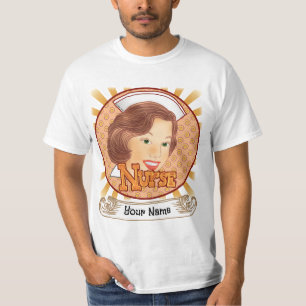 Brown Hair Nurse  T-Shirt