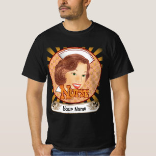 Brown Hair Nurse  T-Shirt
