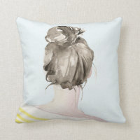 Brown Hair Top Knot Bun