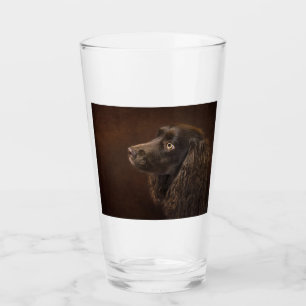 Brown-Haired Dog Glass