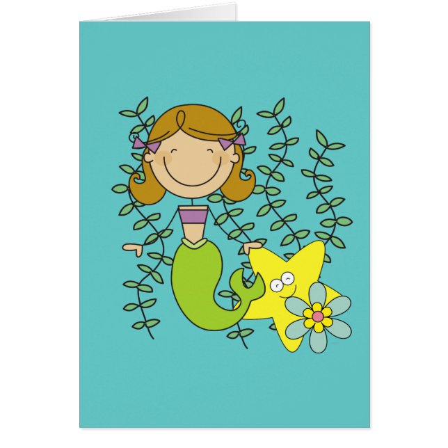 Brown Haired Mermaid (Front)