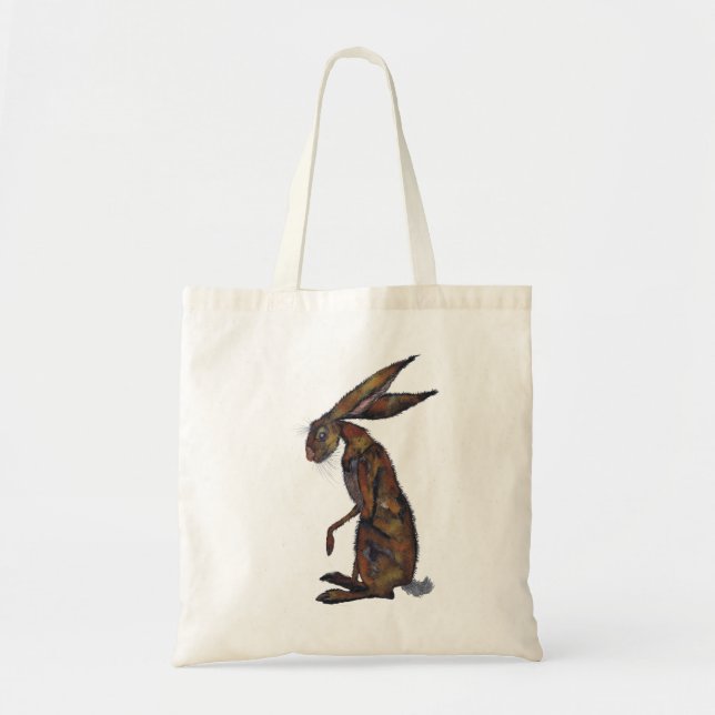 BROWN HARE TOTE BAG (Front)